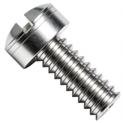 91200A124 Metric 18-8 Stainless Steel Pan Head Slotted Screws