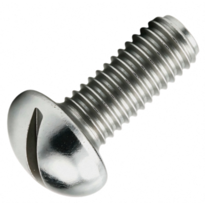 91857A190 Tornillos ranurados decorativos de cabeza redonda de acero inoxidable 316