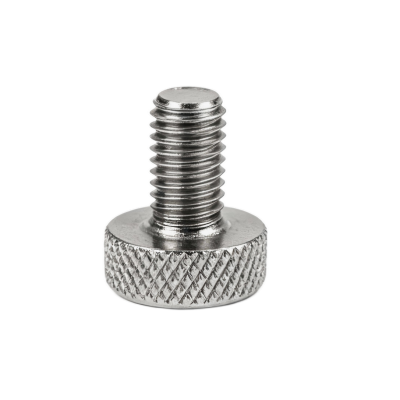 93585A522 Tornillos de cabeza moleteada de acero inoxidable de perfil alto