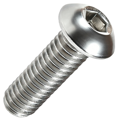 97715A606 Brass Button Head Hex Drive Screws
