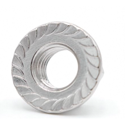 96194A170 Metric Medium-Strength SteelSerrated Flange Locknutsu2014Class 8