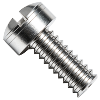 90316A240 Stainless Steel Flanged HexHead Screws with Slotted Drive